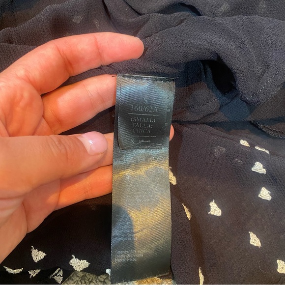 All Saints Heart Printed Wrap Dress Size XS - Picture 7 of 9